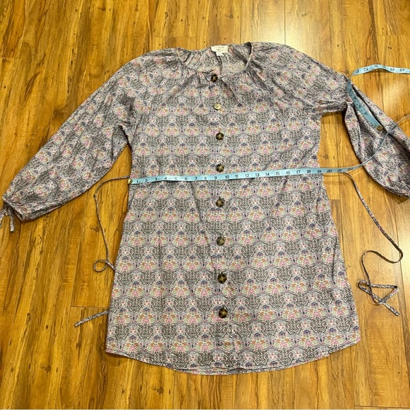 J.Crew Liberty Club Nouveau Button Front Floral Dress Size M - Picture 10 of 16